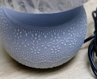 Настольная лампа ALFA 1xE14 R-125x150x265-GRAY/GRAY-220-IP20