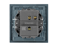 Мия Переключатель 1кл, черный бархат, RSW10-3105-05