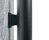 Настенный светодиодный светильник 2*10W 4000K, черный IP54 DH0706