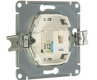 Розетка Schneider Electric GSL000381T, металл, цвет алюминий