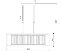 Люстра металл 299/6 шампань