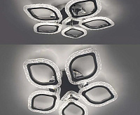 Люстра светодиодная "AZALIA ICE" 80W 5F-APP-530x70-CHROME/CLEAR-220-IP20