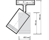 Трековый светильник PTR 38 GU10 BL (черный) IP20 Jazzway