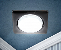 Светильник встраиваемый GX53 черный металл квадрат KL71 BK/1