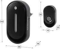 DBQ28M WL 36M Звонок электрический Черный