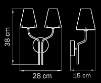 Бра DIAFANO 758624 хром/прозрачный