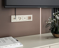 Веркель Розетка ТВ+Ethernet RJ-45 cat. (слоновая кость) W1181303