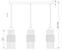 Подвесной светильник 50209/3 хром сн/пр