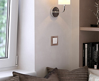 Веркель Рамка на 1 пост (молочный/стекло) W0011141 сн/пр