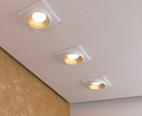 Светильник встраиваемый 116 MR16 золото/белый