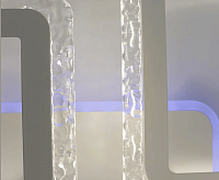 Люстра светодиодная "OVAL ICE RGB" 75W 5S-APP-725x500x93-WHITE/CLEAR-220-IP20