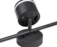 Светильник настенно-потолочный под лампу PCL 0703 3*GX53 BL черный IP20