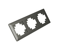 Катрин Рамка 3-ая пластик графит PFR00-7003-06