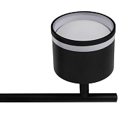 Светильник настенно-потолочный под лампу PCL 0704 4*GX53 BL черный IP20