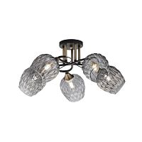 Люстра  1717/5 BK+AB