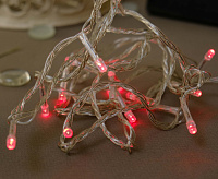 Гирлянда  20LED красный 3.6W IP20 шнур 1,5м 0,5мм CL02 26769 сн/пр