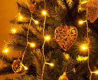 Гирлянда бытовая электрическая занавес/теплый белый 200-002