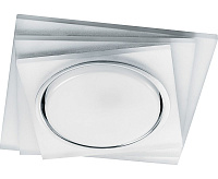 Светильник с подсветкой GX53 CD5023 15W 4000К квадрат матовый хром