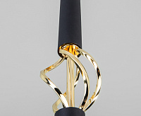 Подвесной LED светильник 50191/1 черный/золото сн/пр