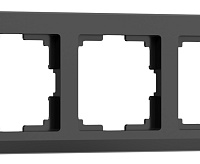 Веркель Рамка на 5 поста (Stark черный) WL04-Frame-05-black