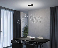 Подвесной светильник 90168/5 черный жемчуг