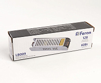 Драйвер BSPS 12V&nbsp;&nbsp;60W 5A IP20 (2г. гар.) LB009 Feron