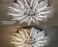 Люстра светодиодная "LUMIERA" 60W R-550*100-RC- CHROME/CHROME/CLEAR-220-IP20