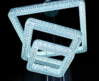 Люстра светодиодная "AKRILIKA" 120W 3S-APP-555-CHROME/CLEAR-220-IP20 