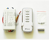 Выключатель дистанционный 230V 1000W 4-х канальный 30 м с пультом управления ТМ74