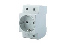 Розетка на DIN-рейку 1-местная с/з PST16-70-20, серый&nbsp;&nbsp; 