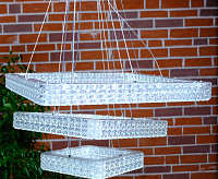 Люстра светодиодная "AKRILIKA" 120W 3S-APP-555-CHROME/CLEAR-220-IP20 