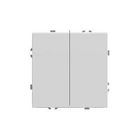 Эмили Переключатель перекрестный 2кл, белый фарфор, RSW10-5111-01