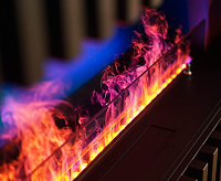 Электрический очаг Schones Feuer 3D FireLine 1200 Pro стальной + синий цвет