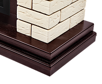 Портал Bricks 30 камень бежевый, шпон темный дуб