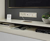 Веркель Розетка TV оконечная (слоновая кость) WL03-TV-ivory/ W1183003