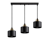 Подвесной светильник TR8118/3 BK/BS черный/латунь  Е27*3