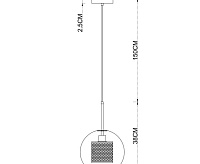 Cветильник подвесной A7625SP-1AB