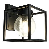 Светильник садово-парковый  60W 230V E27 IP44 черный, на стену вниз PL701