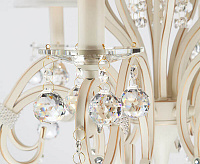 Люстра с хрусталем 12075/8 белый сн/пр