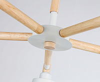 Люстра TR82208/5 WH/LW белый/светлое дерево E27/5 max 40W D780*430