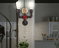 Бра GLOBO 43000W2 E27 2x60W черное золото сн/пр