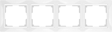 Веркель Рамка на 4 поста (белый, basic) WL03-Frame-04
