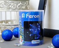 Гирлянда 40LED красный 3.6W с контроллером IP20 шнур 1,4м 0,5мм CL03 26774 сн/пр