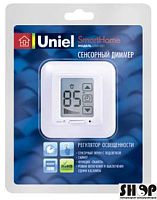 USW-001-LCD-DM-40/500W-TM-M- WH Выключатель с регулятором яркости лампы и таймером выкл. БЕЛЫЙ сн/пр