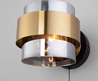 Бра 70127/1 черный/дымчатый