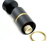 Светильник настенно-потолочный под лампу GU10, черный/золото ML1861