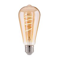Лампа светодиодная Decor filament FDL 8W 3300K E27 ST64 спираль тонированный BLE2717