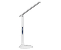 Настольная лампа LST1021 9W, будильник, календарь, USB зарядка, Белый