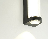 Настенный светодиодный светильник 16W, 1400Lm, 4000K, черный DH057