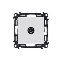 Valena LIFE Розетка TV 0-2400 мГц с лиц панелью бел 753451 сн/пр